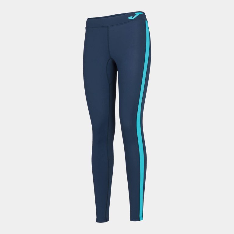 X Bikes Sport LEGGINGS COMPRIDAS MULHER ASCONA AZUL MARINHO AZUL-TURQUESA FLUORESCENTE