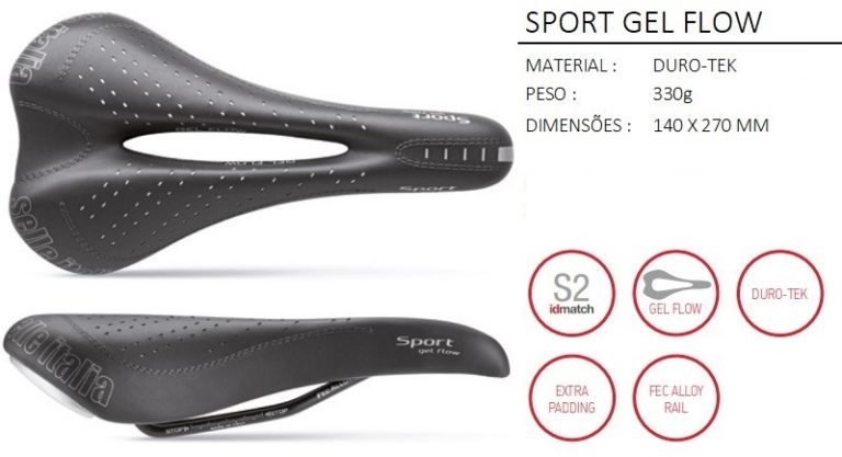 X Bikes Sport SELIM SPORT GEL FLOW FEC PRETO